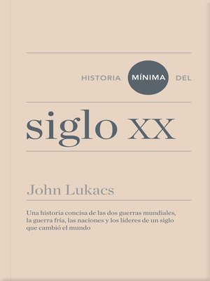 cover image of Historia mínima del siglo XX